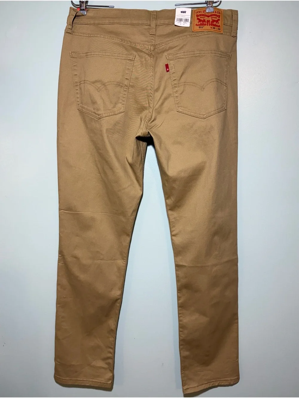 Men's Khaki Levi’s 511 Khaki Pants - Slim Fit